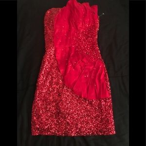 Red Prom dress